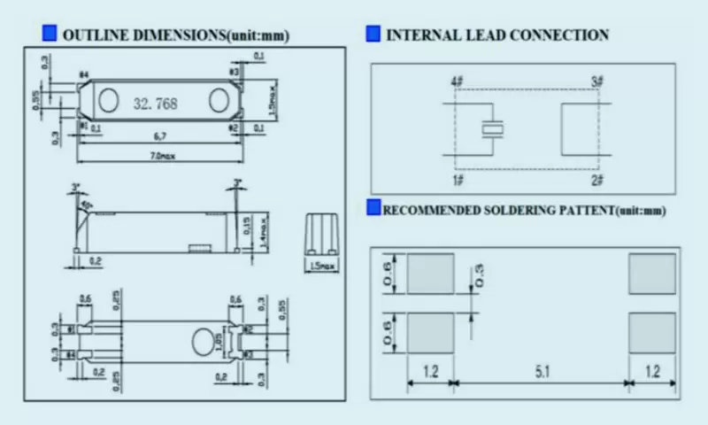 UNIT&Agrave; DI CRISTALLO SMD KHz RANGE