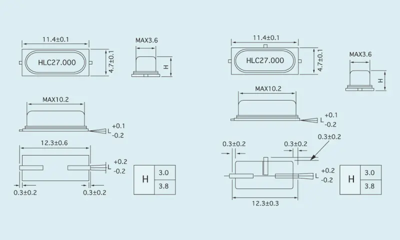 Risonatore al cristallo di quarzo HC-49S/SMD
